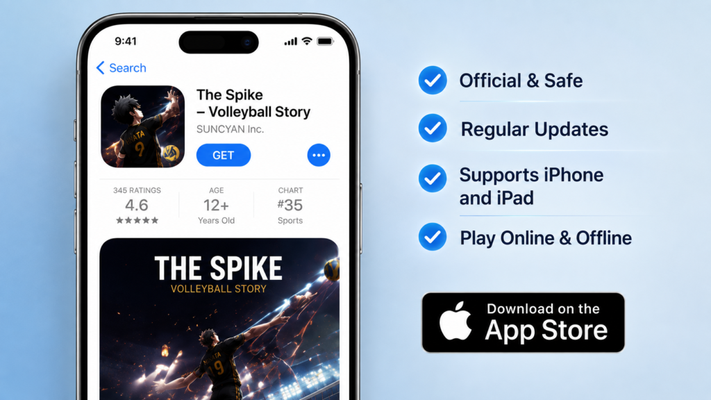 Download The Spike MOD APK iOS v7.6.124 IPA – Latest Version 7 The Spike Volleyball Story App Store listing on iPhone