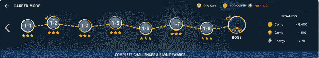 The Spike Mod APK 7 career mode rewards 1
