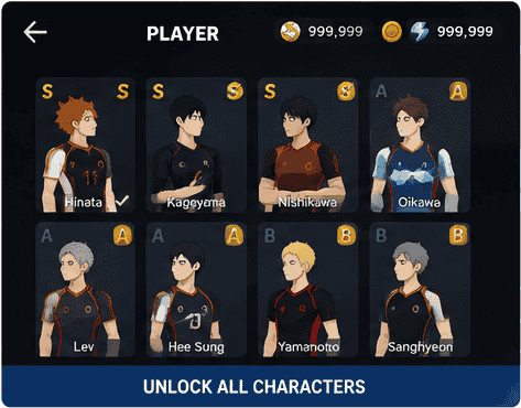 unlock all characters 1
